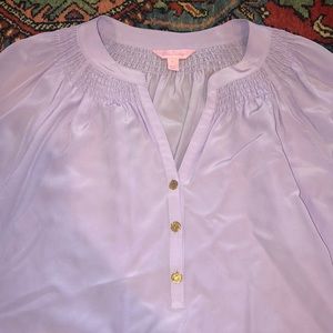 Lilly Pulitzer Tops - Lilly Pulitzer violet silk dress shirt size large Lilly Pulitzer Tops - Lilly Pulitzer violet silk dress shirt size large